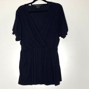 Torrid Ribbed Surplice Peplum Y2K Top Women's Plus Size 2XL